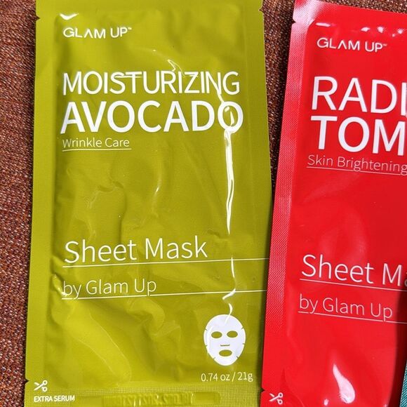 Glam up sheet mask skincare face beauty bundle of 9 masks - Picture 6 of 8